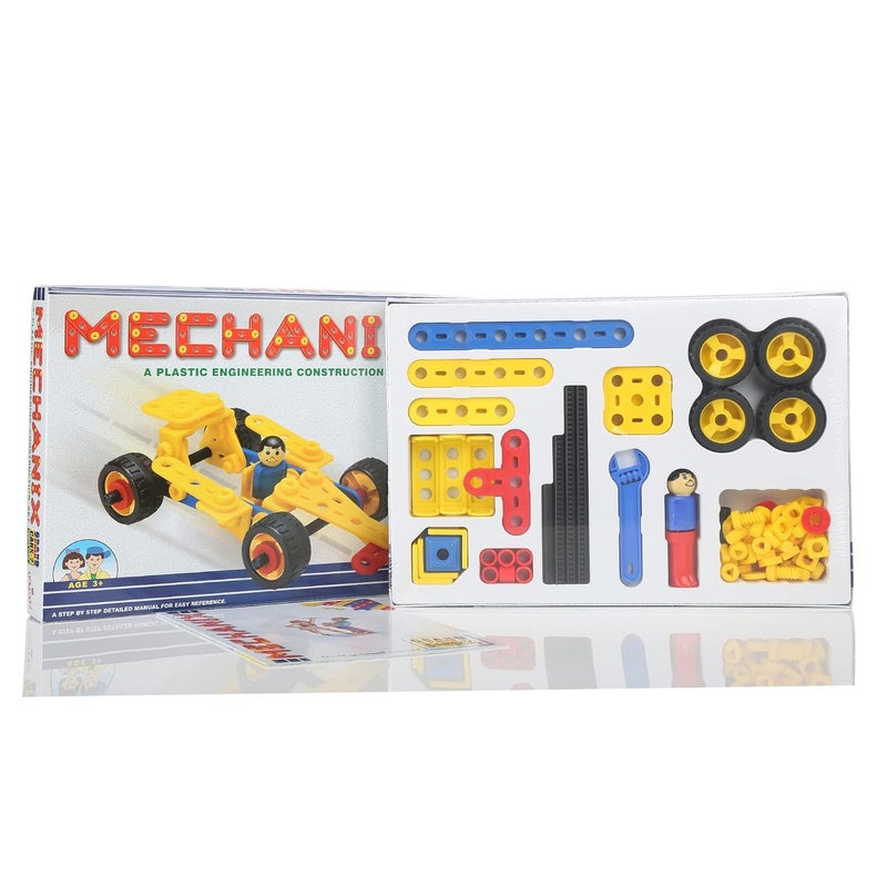 ZEPHYR Mechanix Plastic Cars-2 STEM Educational Toy Building and Construction Set for Kids - Image 5